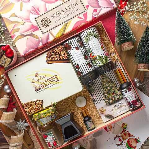 Myra Veda's LIMITED-EDITION EXTRA-LARGE CHRISTMAS Radiance Hamper - Ensemble of 8