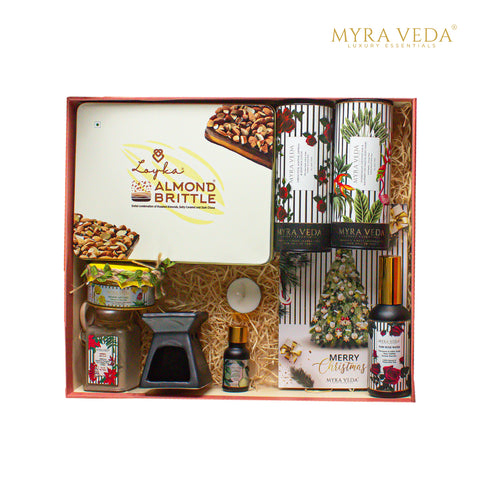 Myra Veda's LIMITED-EDITION EXTRA-LARGE CHRISTMAS Radiance Hamper - Ensemble of 8