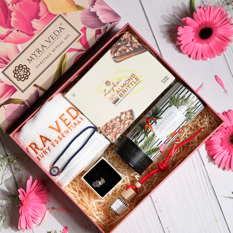 LARGE #MYRAkhi FAMILY BLISS GIFT HAMPER for Bhai-Bhabhi - PACK OF 5