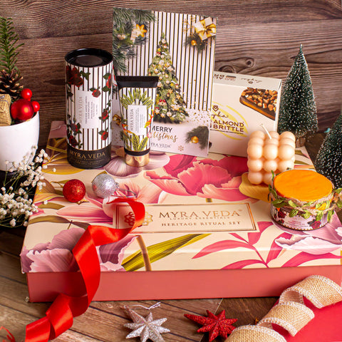 Myra Veda's Limited-Edition LARGE CHRISTMAS   Sweetness Hamper - Ensemble of 5