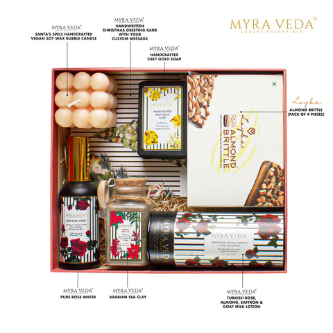 Myra Veda's LIMITED-EDITION LARGE CHRISTMAS Heritage Hamper - Ensemble of 4