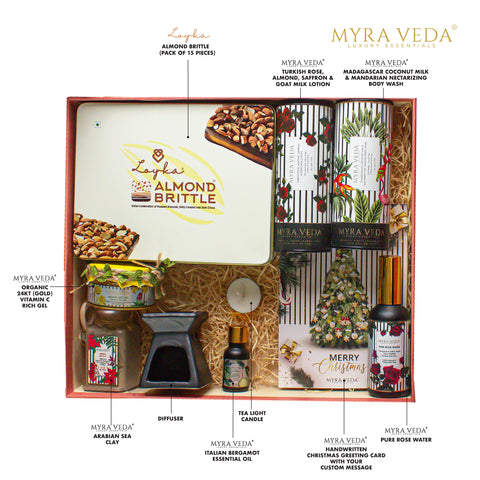 Myra Veda's LIMITED-EDITION EXTRA-LARGE CHRISTMAS Radiance Hamper - Ensemble of 8