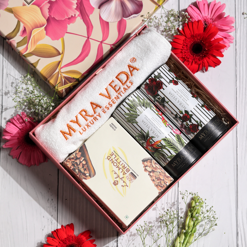 SELF-CARE #MYRAkhi LARGE GIFT HAMPER for 'SISTER'- PACK OF 5