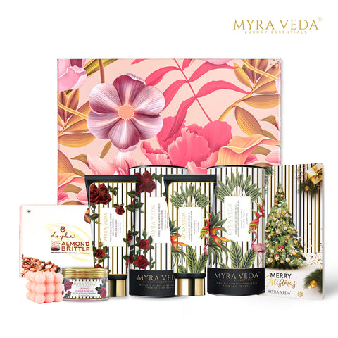 Myra Veda's Limited-Edition LARGE CHRISTMAS   Sweetness Hamper - Ensemble of 5