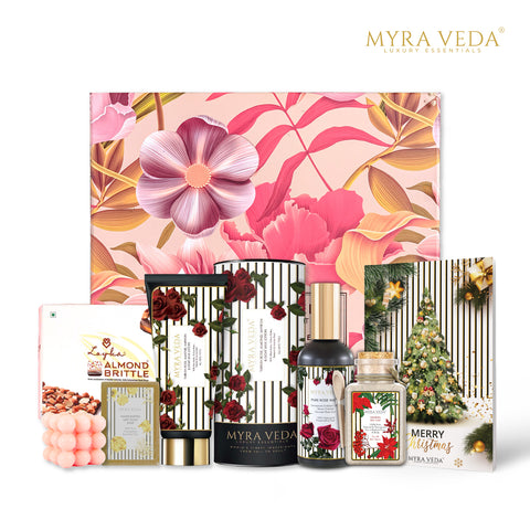 Myra Veda's LIMITED-EDITION LARGE CHRISTMAS Heritage Hamper - Ensemble of 4