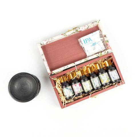 Black Marble Diffuser with Essential Oils Gift Kit