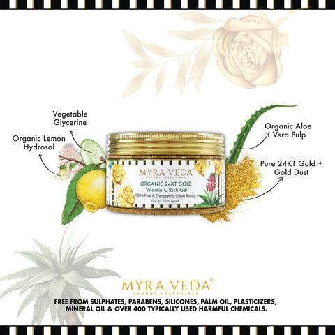 ORGANIC 24KT GOLD Vitamin C Rich Gel