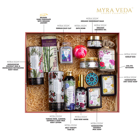 Myra Veda Extra-Large Beauty Care Gift Hamper-Pack of 12