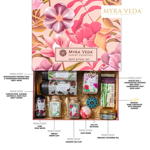 Myra Veda Extra-Large Self-Care + Sugar-free Sweetness Gift Hamper