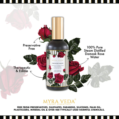 Myra Veda Pure Rose Water -100ml