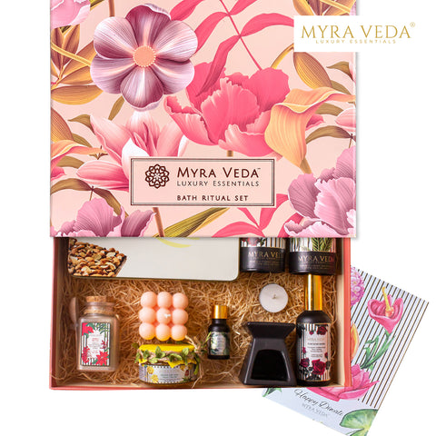 Myra Veda's Limited-Edition EXTRA-LARGE DIWALI  'LUXURY ESCAPE' Radiance Hamper - Ensemble of 8