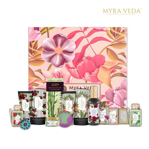 Myra Veda Extra-Large Self-Care + Sugar-free Sweetness Gift Hamper