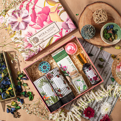 Myra Veda Wellness Gift Hamper with Sugar-free Chocolate.